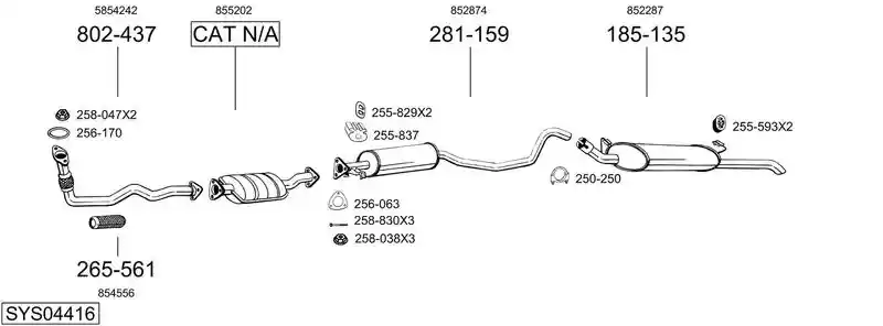BOSAL SYS04416
