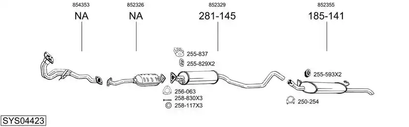 BOSAL SYS04423