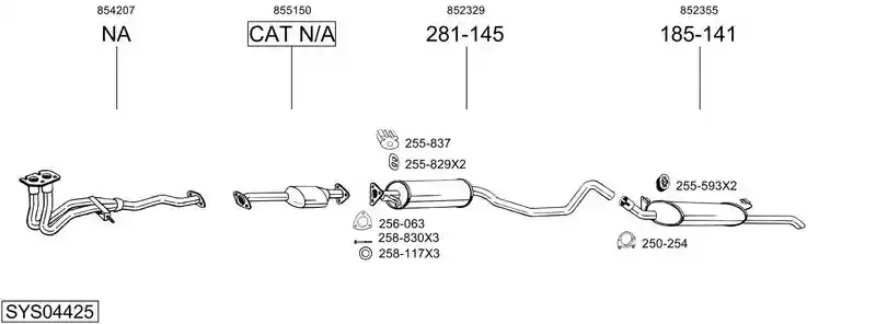BOSAL SYS04425