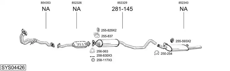 BOSAL SYS04426