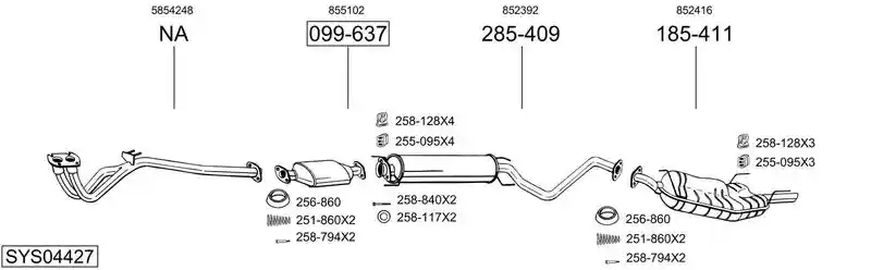 BOSAL SYS04427