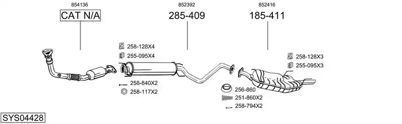 BOSAL SYS04428