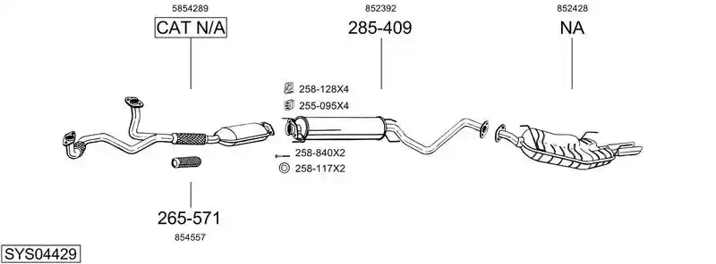 BOSAL SYS04429