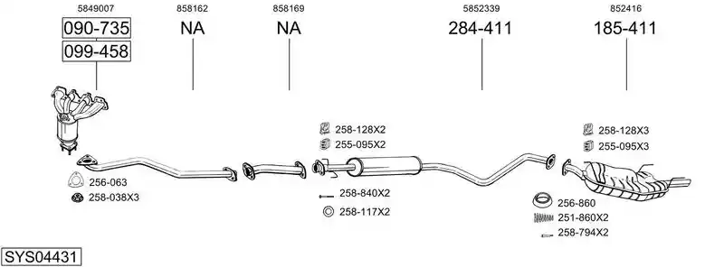 BOSAL SYS04431