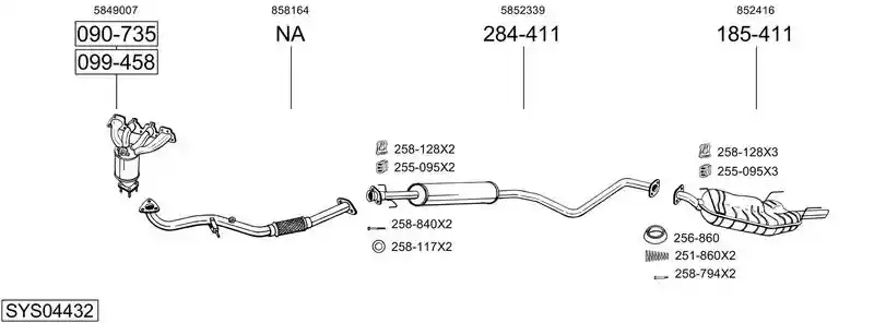 BOSAL SYS04432