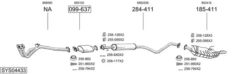 BOSAL SYS04433