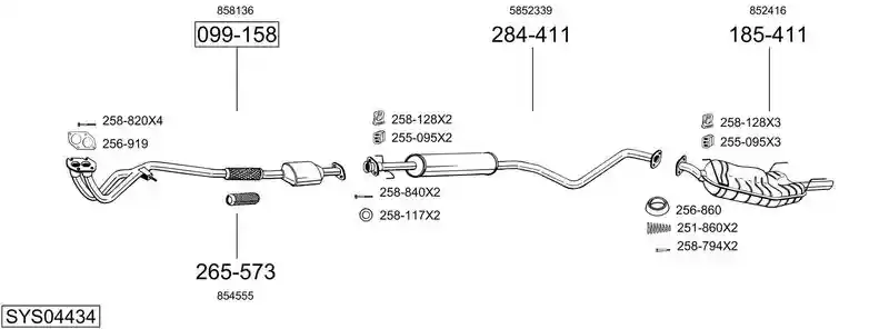 BOSAL SYS04434