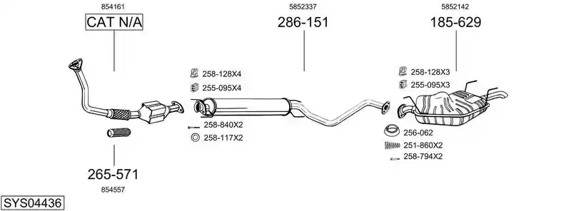 BOSAL SYS04436