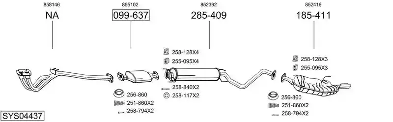 BOSAL SYS04437