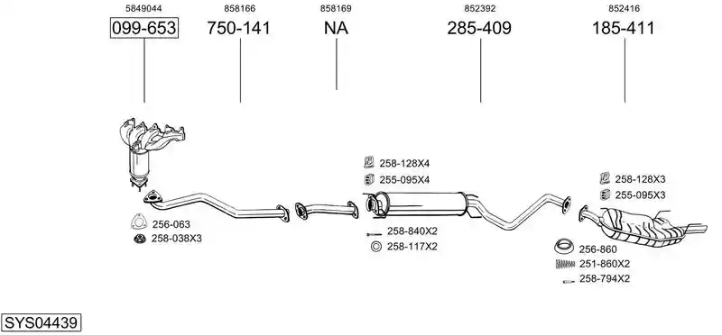 BOSAL SYS04439