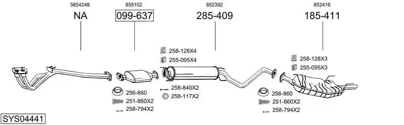 BOSAL SYS04441