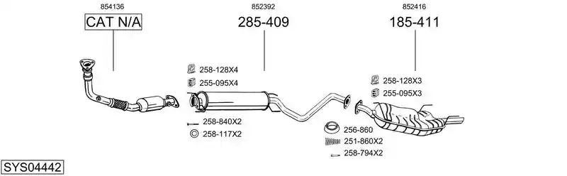 BOSAL SYS04442
