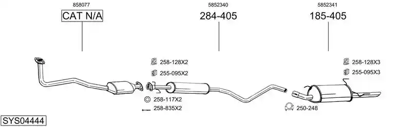 BOSAL SYS04444