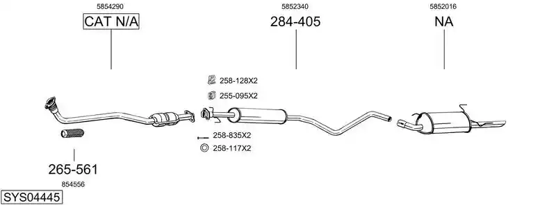 BOSAL SYS04445