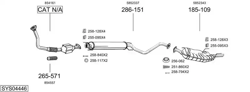 BOSAL SYS04446