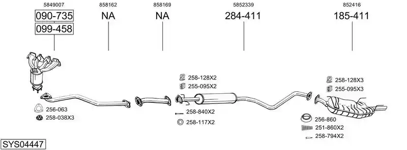 BOSAL SYS04447