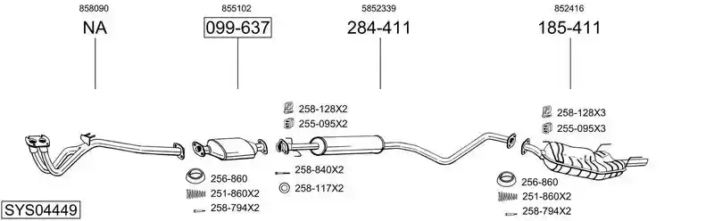 BOSAL SYS04449