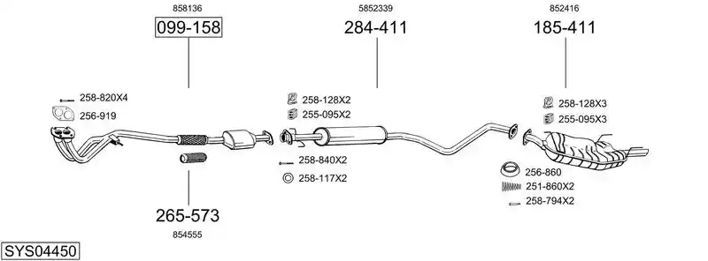 BOSAL SYS04450