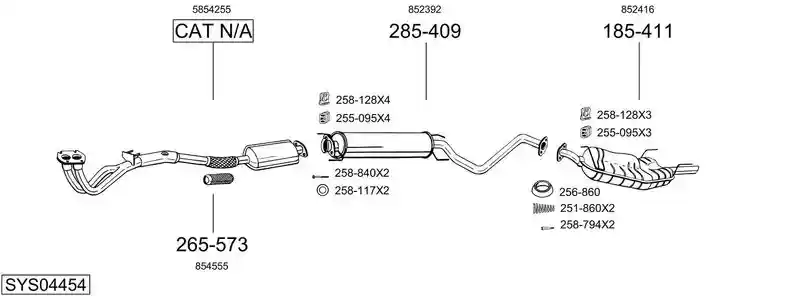 BOSAL SYS04454