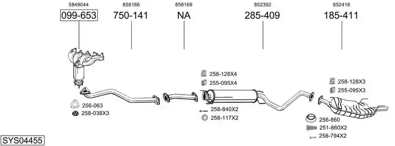BOSAL SYS04455