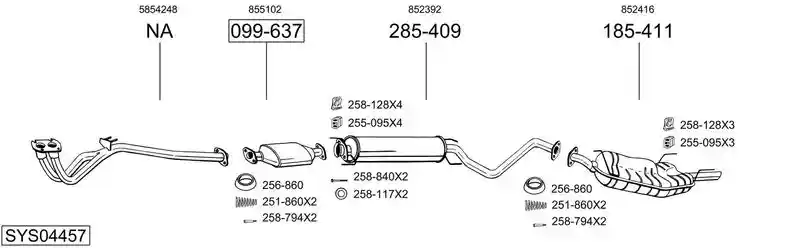 BOSAL SYS04457