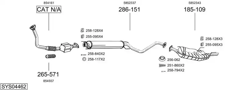 BOSAL SYS04462