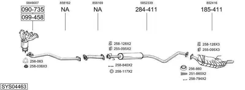 BOSAL SYS04463
