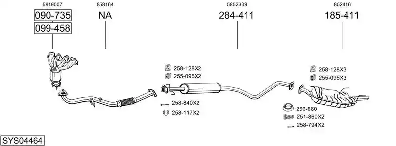 BOSAL SYS04464