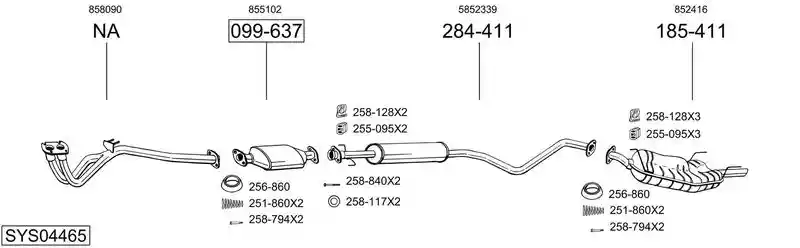 BOSAL SYS04465
