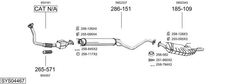 BOSAL SYS04467