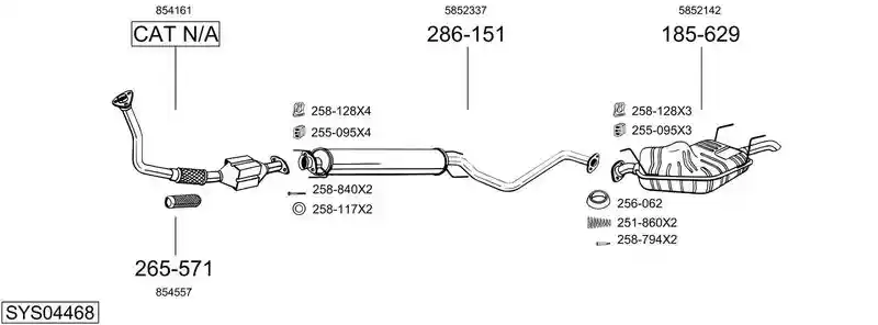 BOSAL SYS04468