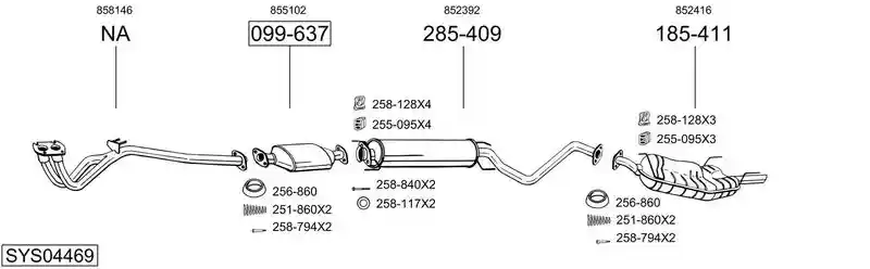 BOSAL SYS04469