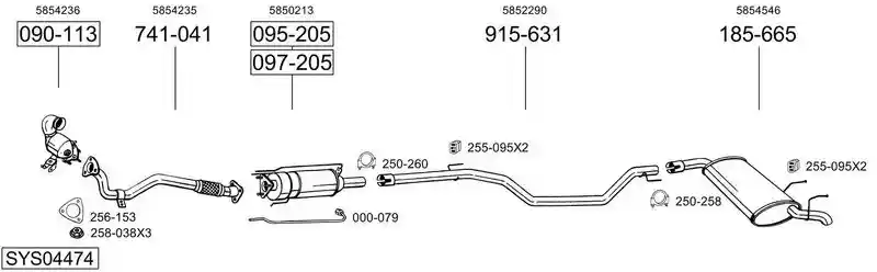 BOSAL SYS04474