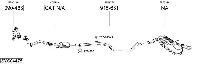 BOSAL SYS04475