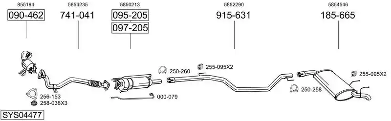 BOSAL SYS04477