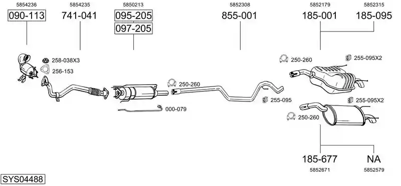 BOSAL SYS04488