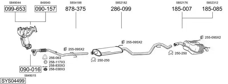 BOSAL SYS04499