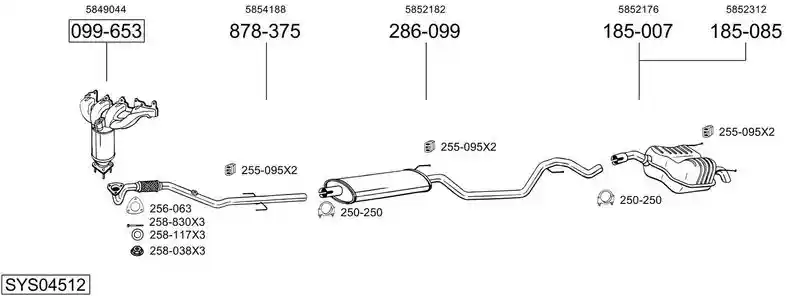 BOSAL SYS04512