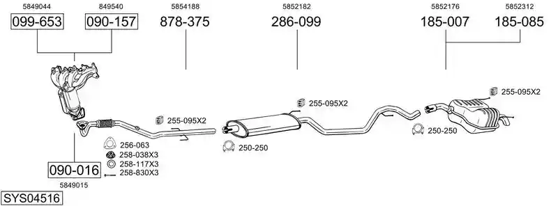 BOSAL SYS04516