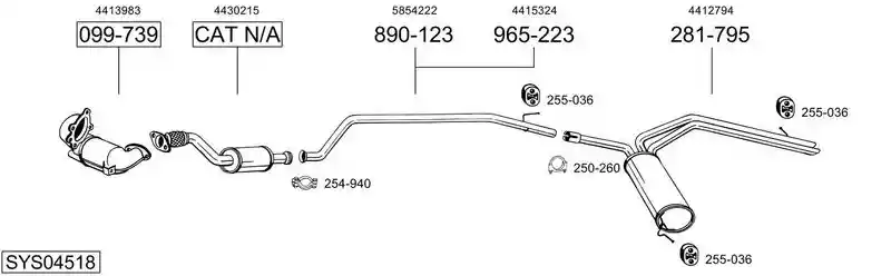 BOSAL SYS04518