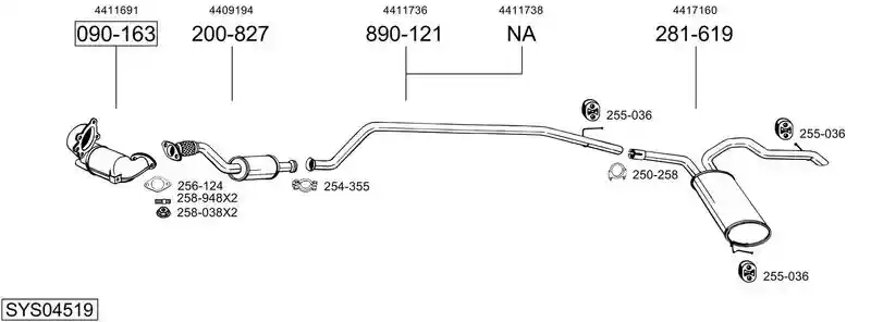 BOSAL SYS04519