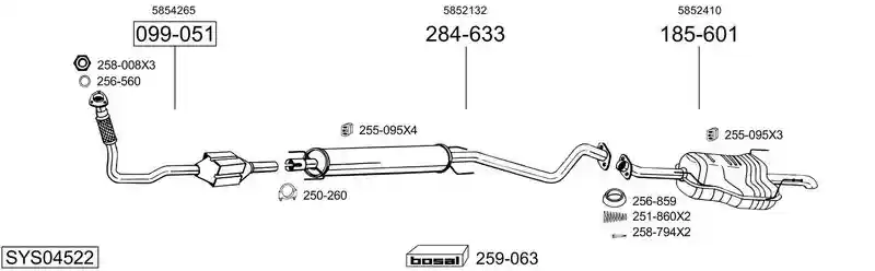 BOSAL SYS04522