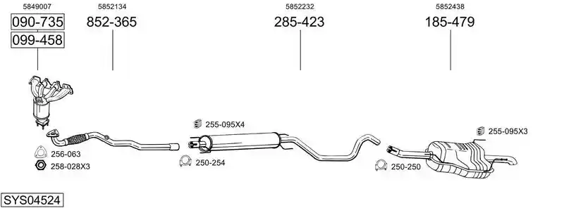 BOSAL SYS04524