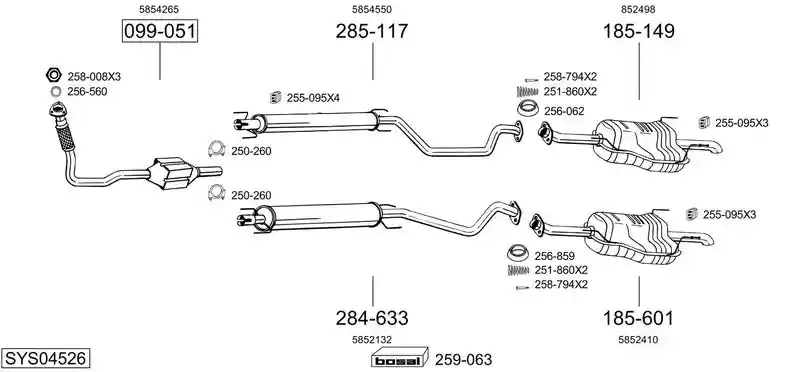 BOSAL SYS04526