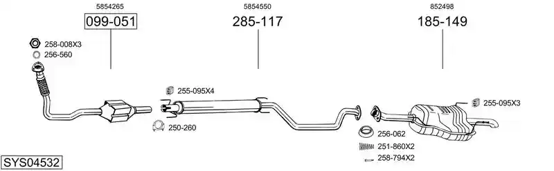 BOSAL SYS04532