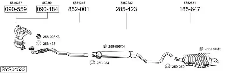 BOSAL SYS04533
