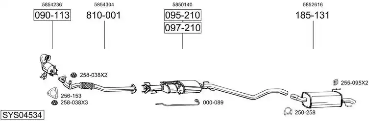 BOSAL SYS04534