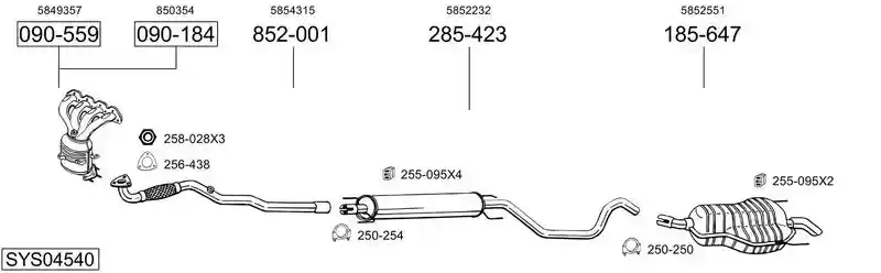 BOSAL SYS04540