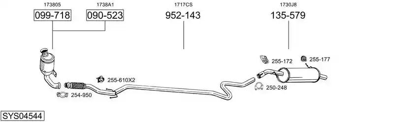BOSAL SYS04544