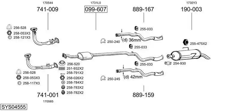 BOSAL SYS04555